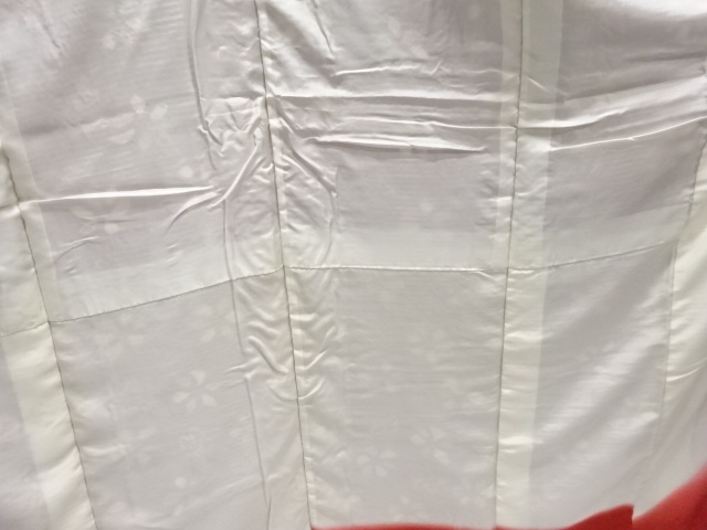  絞り　花模様小紋着物